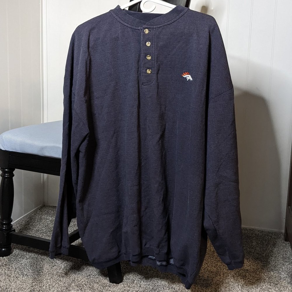 Denver Broncos Long Sleeve Henley